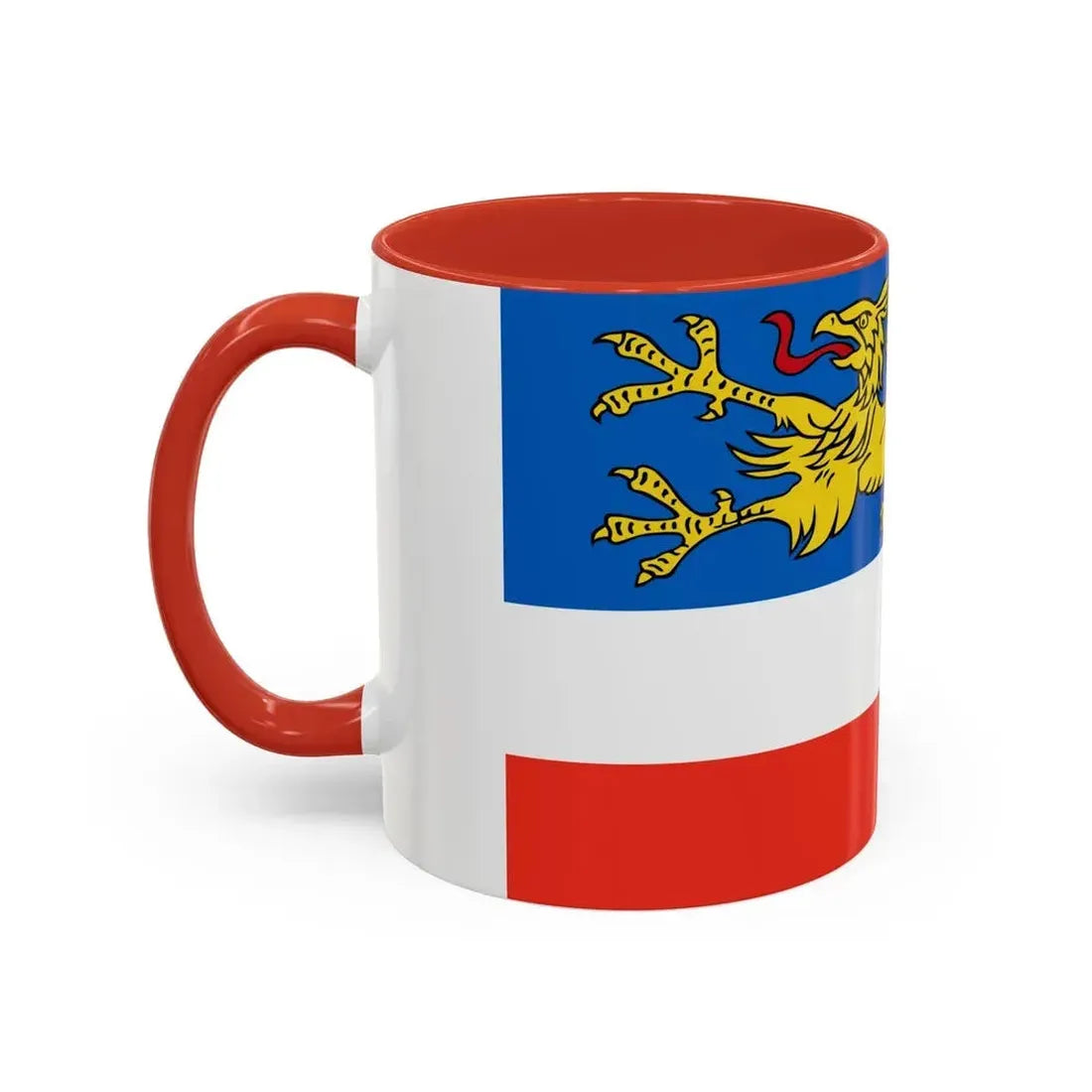 Flag of Rostock 2 Germany - Accent Coffee Mug - Go Mug Yourself