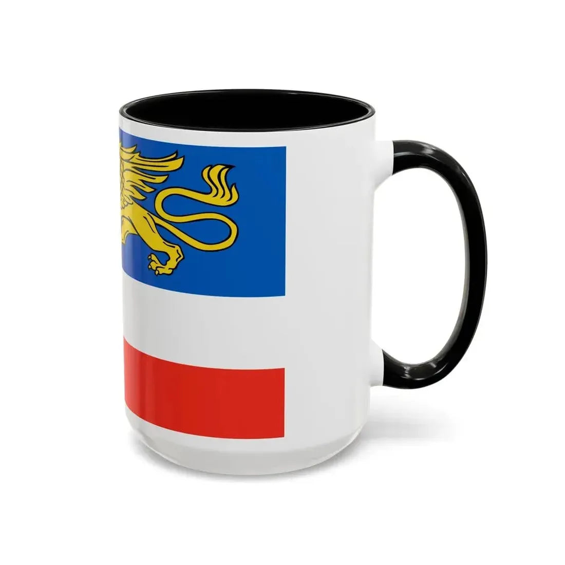 Flag of Rostock 2 Germany - Accent Coffee Mug - Go Mug Yourself