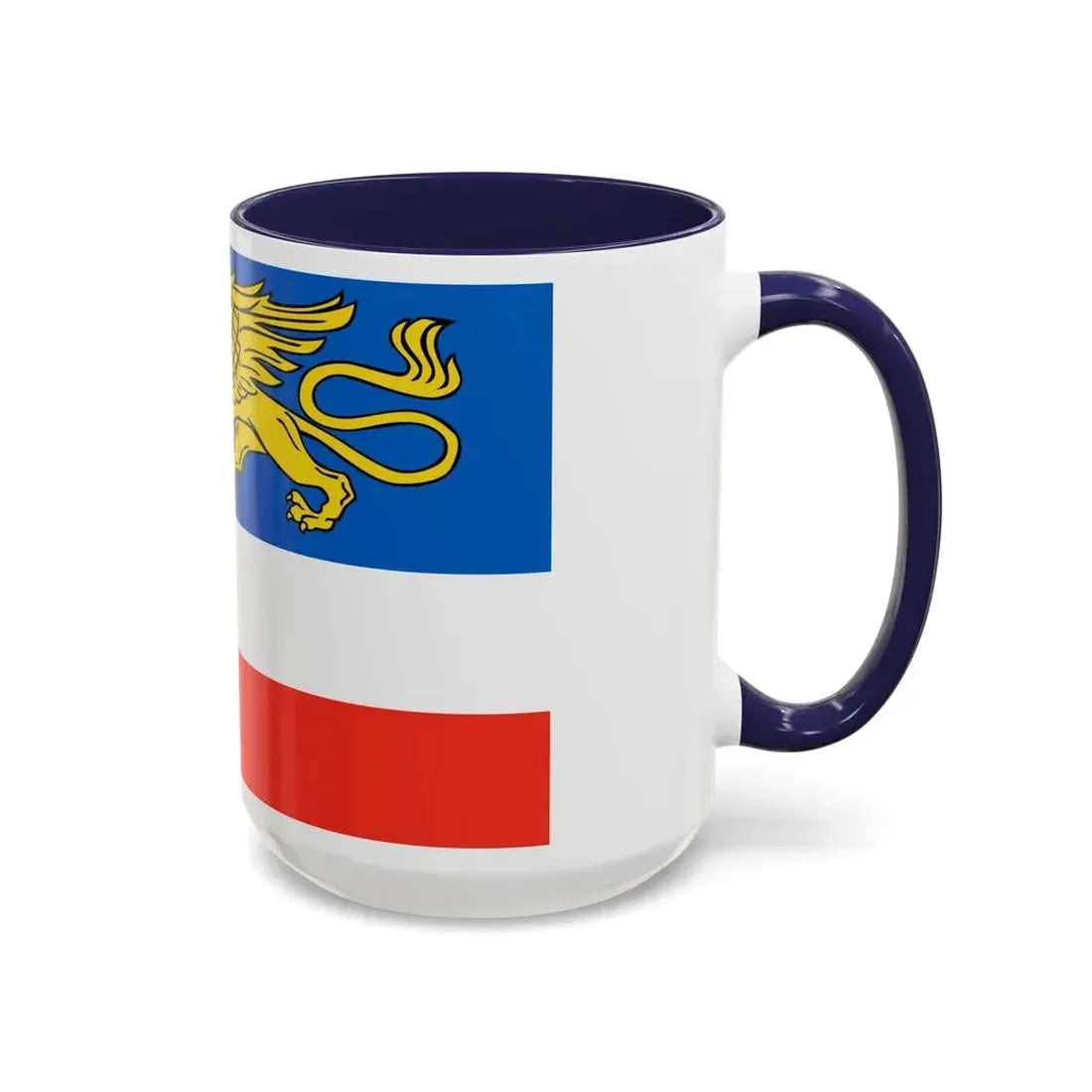 Flag of Rostock 2 Germany - Accent Coffee Mug - Go Mug Yourself
