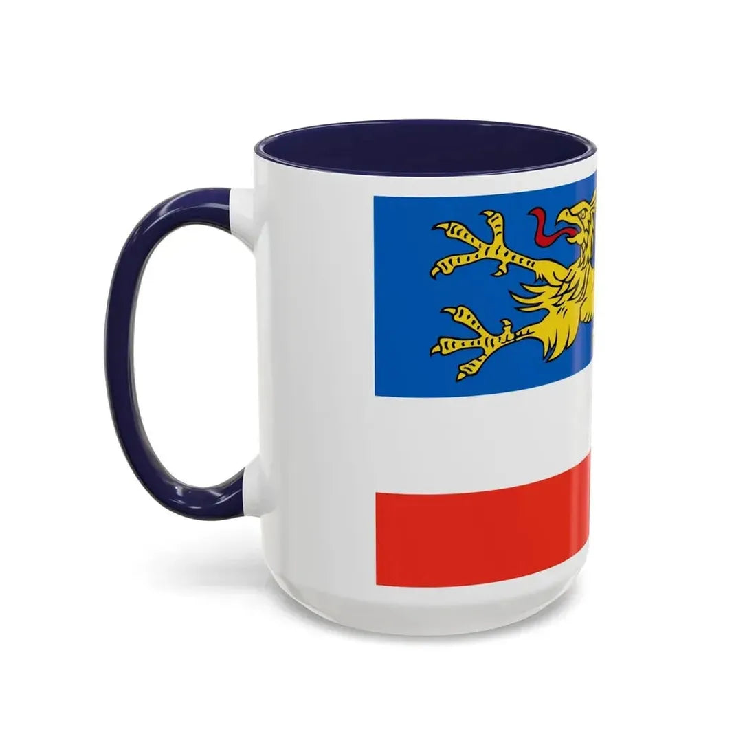 Flag of Rostock 2 Germany - Accent Coffee Mug - Go Mug Yourself