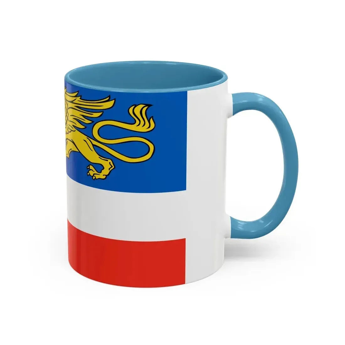 Flag of Rostock 2 Germany - Accent Coffee Mug - Go Mug Yourself