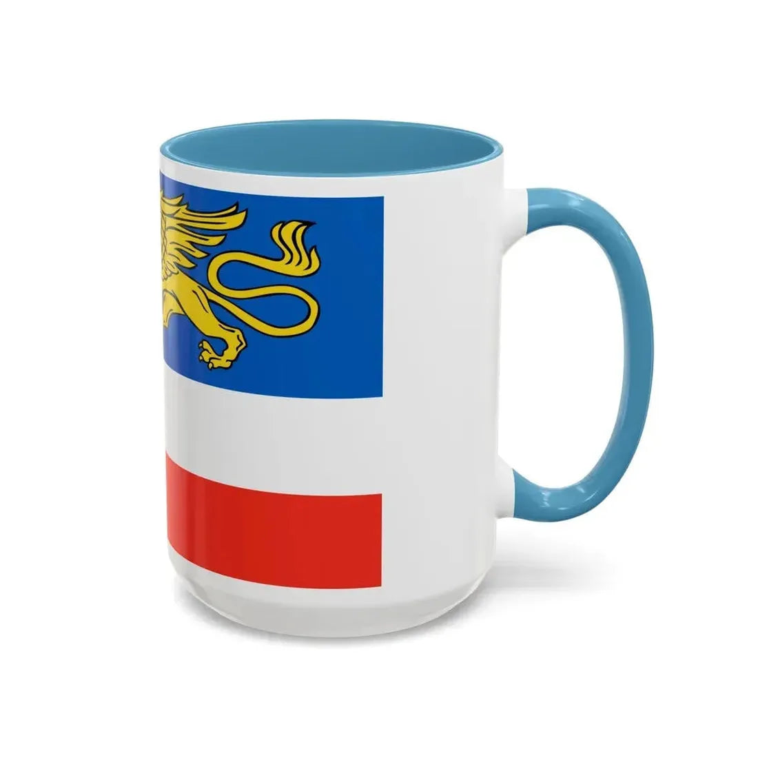 Flag of Rostock 2 Germany - Accent Coffee Mug - Go Mug Yourself