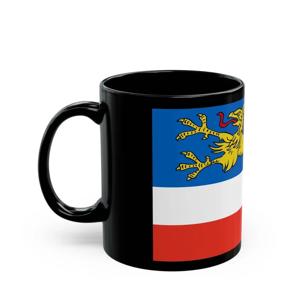 Flag of Rostock 2 Germany - Black Coffee Mug - Go Mug Yourself