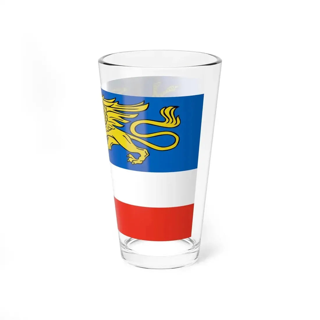 Flag of Rostock 2 Germany - Pint Glass 16oz - Go Mug Yourself