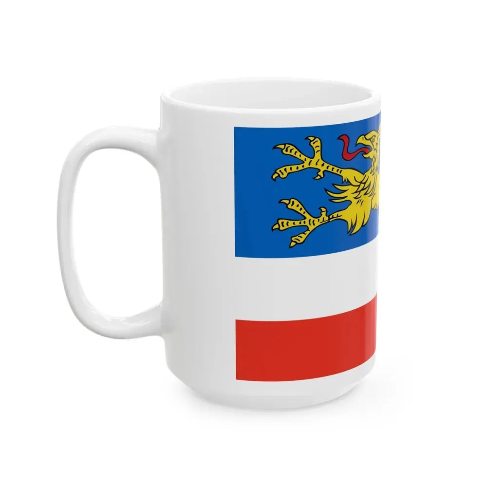 Flag of Rostock 2 Germany - White Coffee Mug - Go Mug Yourself
