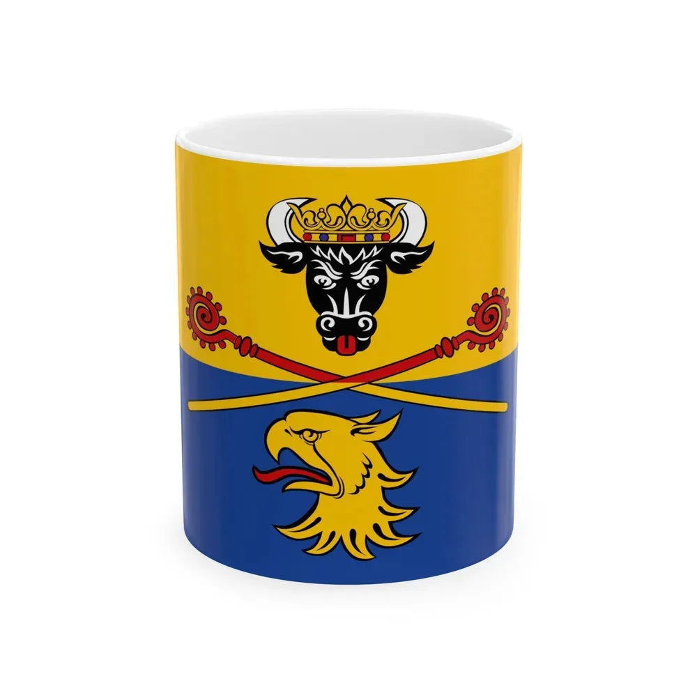 Flag of Rostock Germany - White Coffee Mug 11oz - Go Mug Yourself