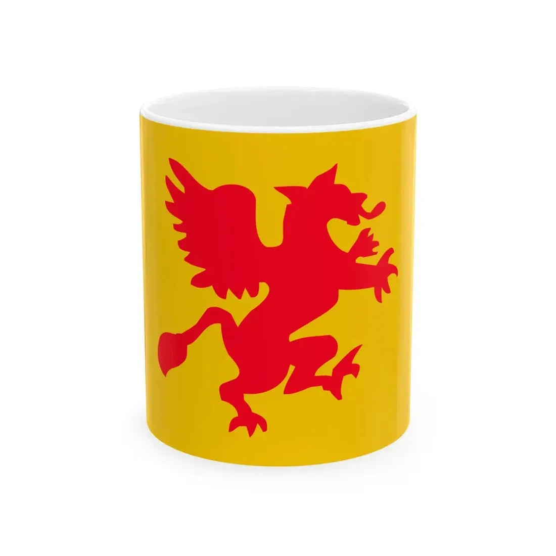 Flag of Rostock reported 1737 (Germany) White Coffee Mug 11oz - Go Mug Yourself