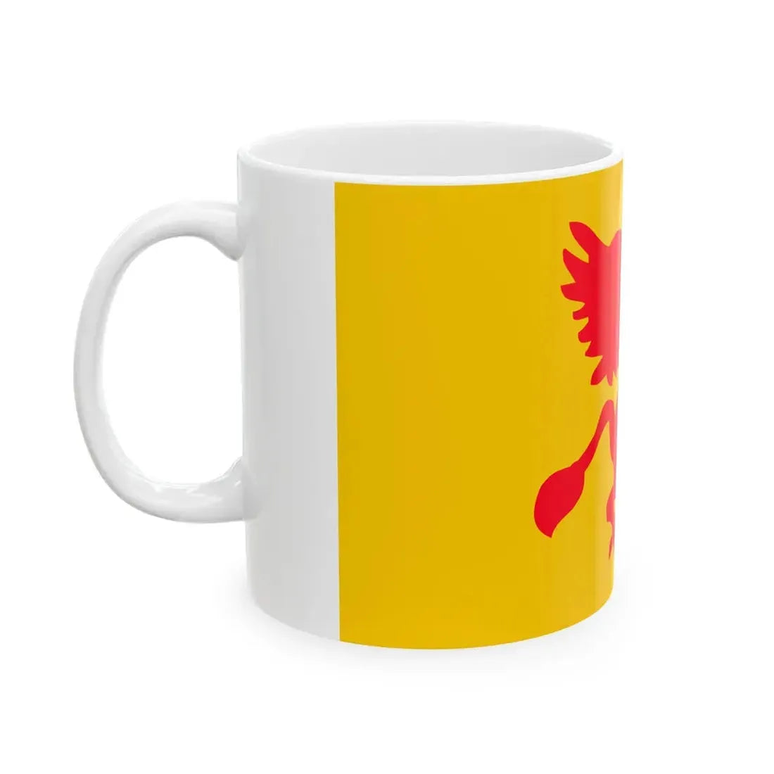 Flag of Rostock reported 1737 (Germany) White Coffee Mug - Go Mug Yourself