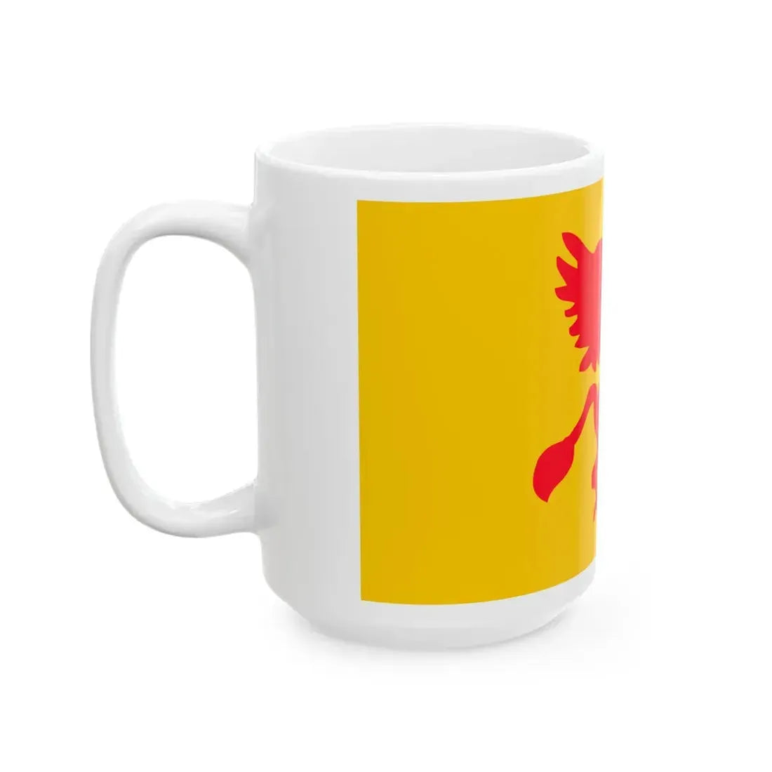 Flag of Rostock reported 1737 (Germany) White Coffee Mug - Go Mug Yourself