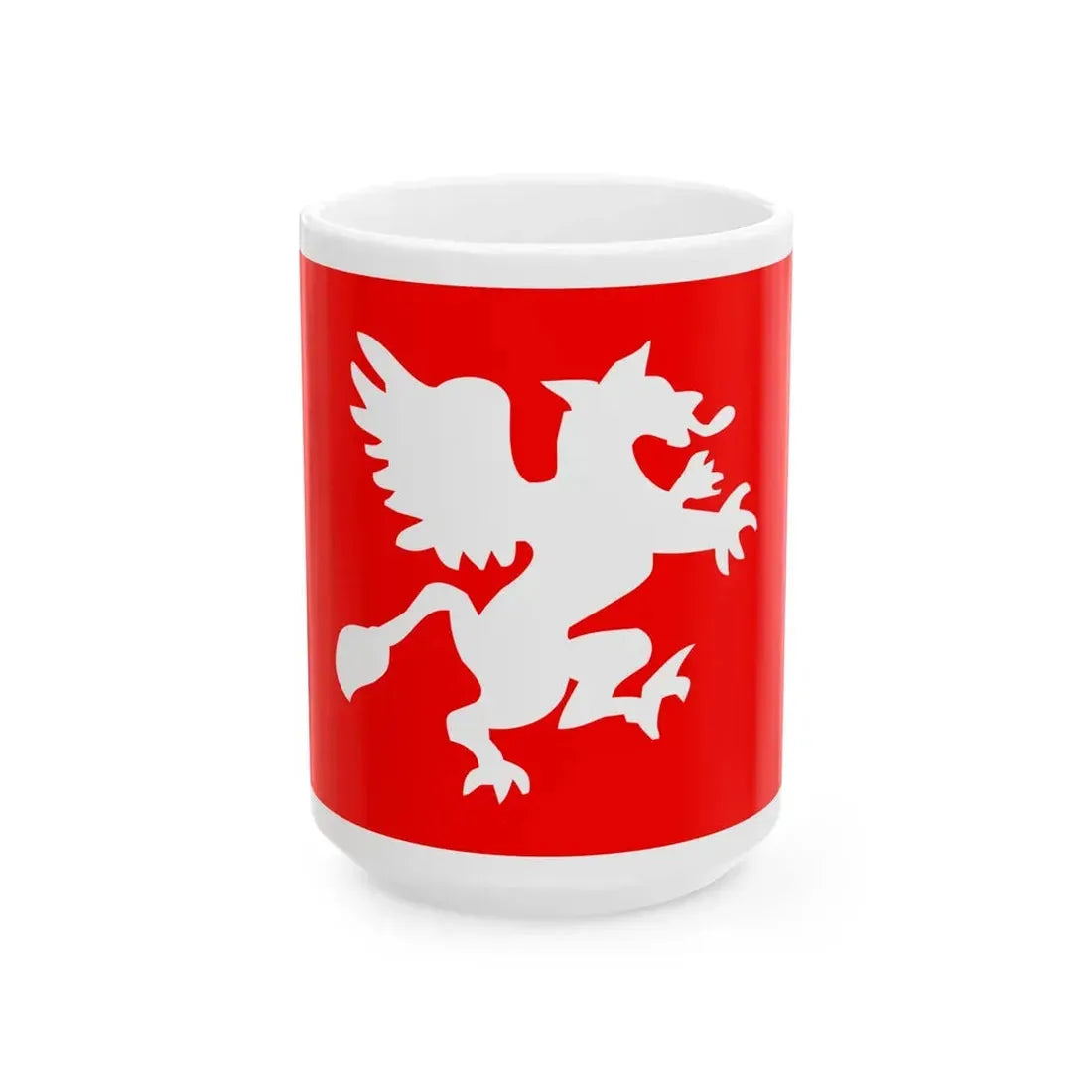 Flag of Rostock reported 1805 (Germany) White Coffee Mug 15oz - Go Mug Yourself