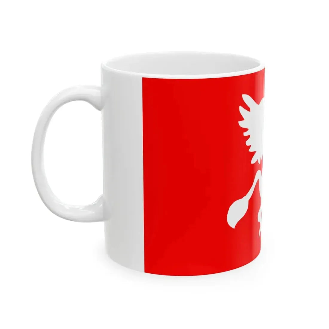 Flag of Rostock reported 1805 (Germany) White Coffee Mug - Go Mug Yourself