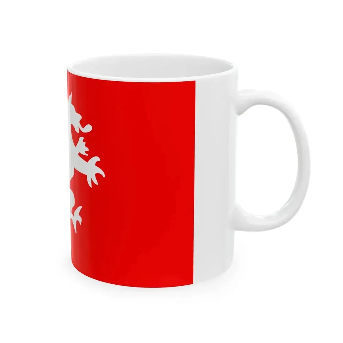 Flag of Rostock reported 1805 (Germany) White Coffee Mug - Go Mug Yourself