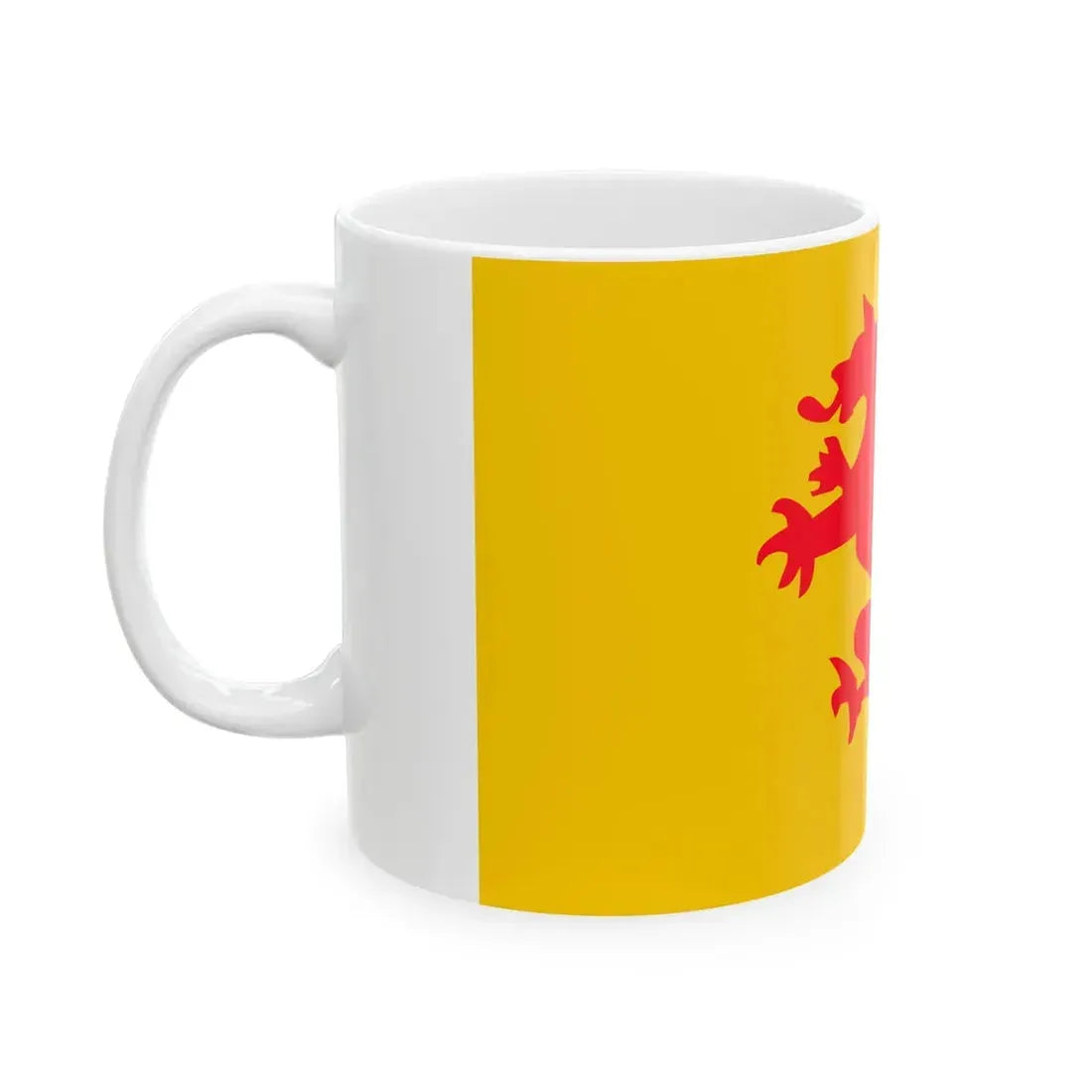 Flag of Rostock reported 1848 (Germany) White Coffee Mug - Go Mug Yourself