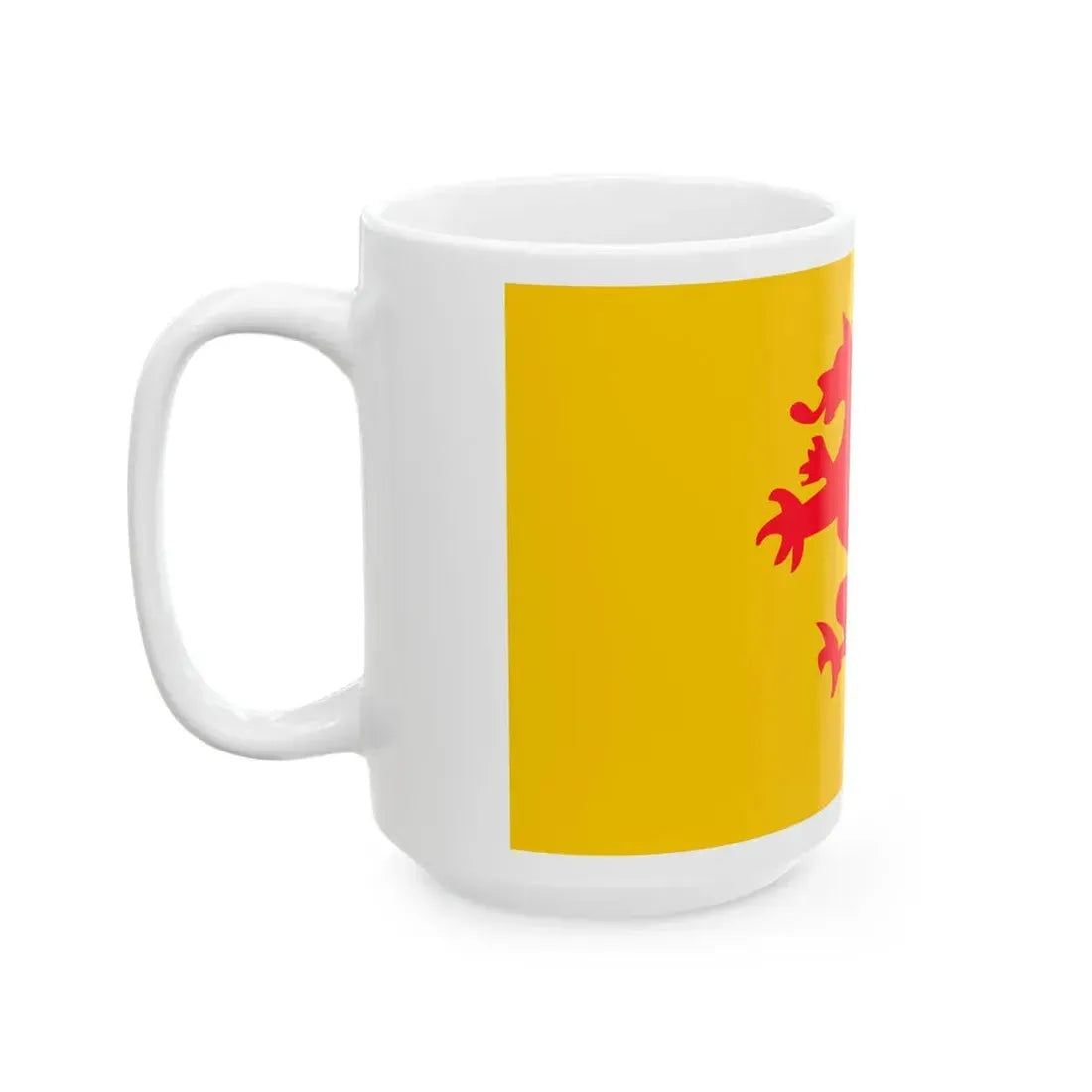 Flag of Rostock reported 1848 (Germany) White Coffee Mug - Go Mug Yourself