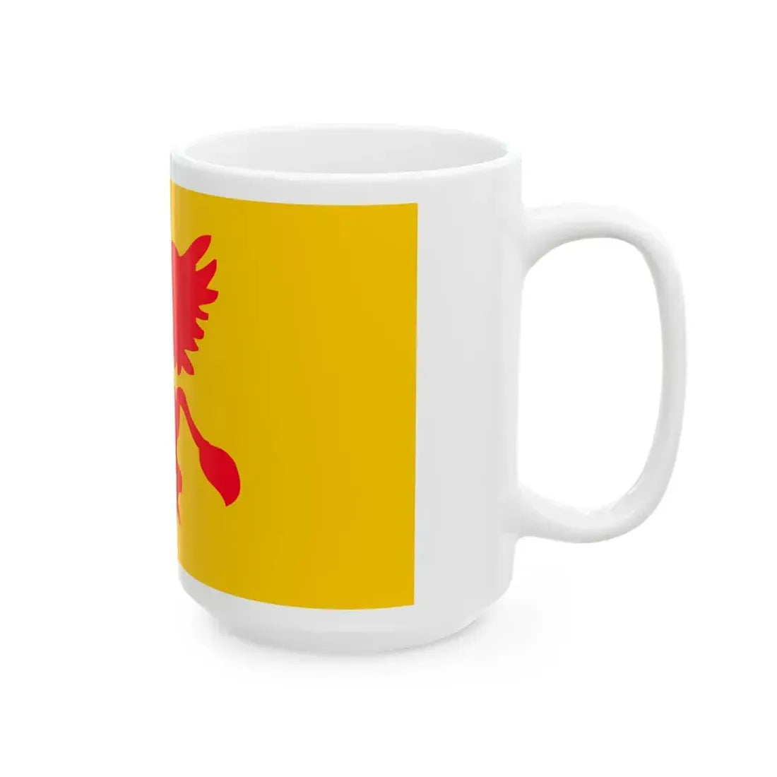 Flag of Rostock reported 1848 (Germany) White Coffee Mug - Go Mug Yourself