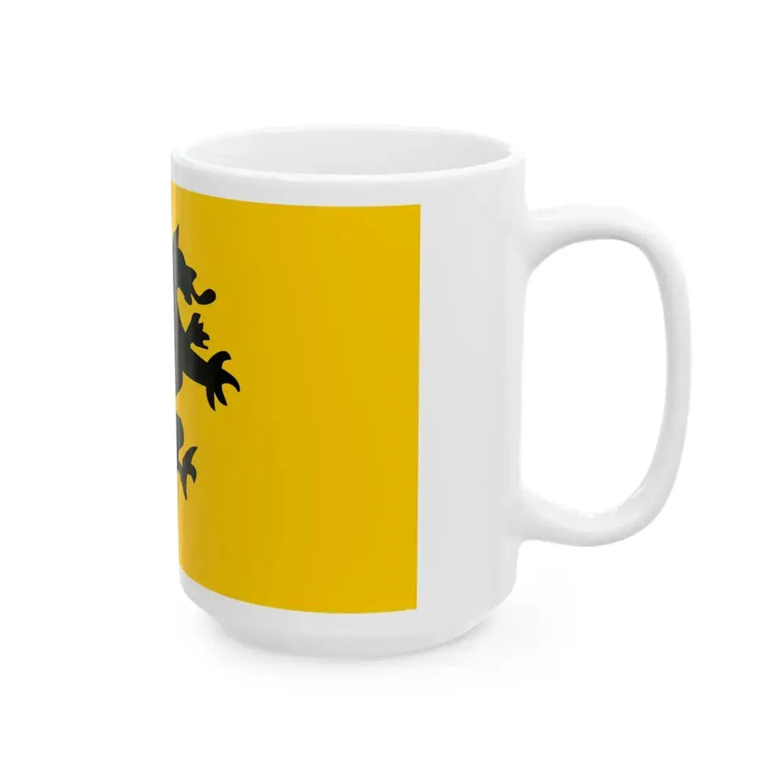 Flag of Rostock reported 19th century (Germany) White Coffee Mug - Go Mug Yourself
