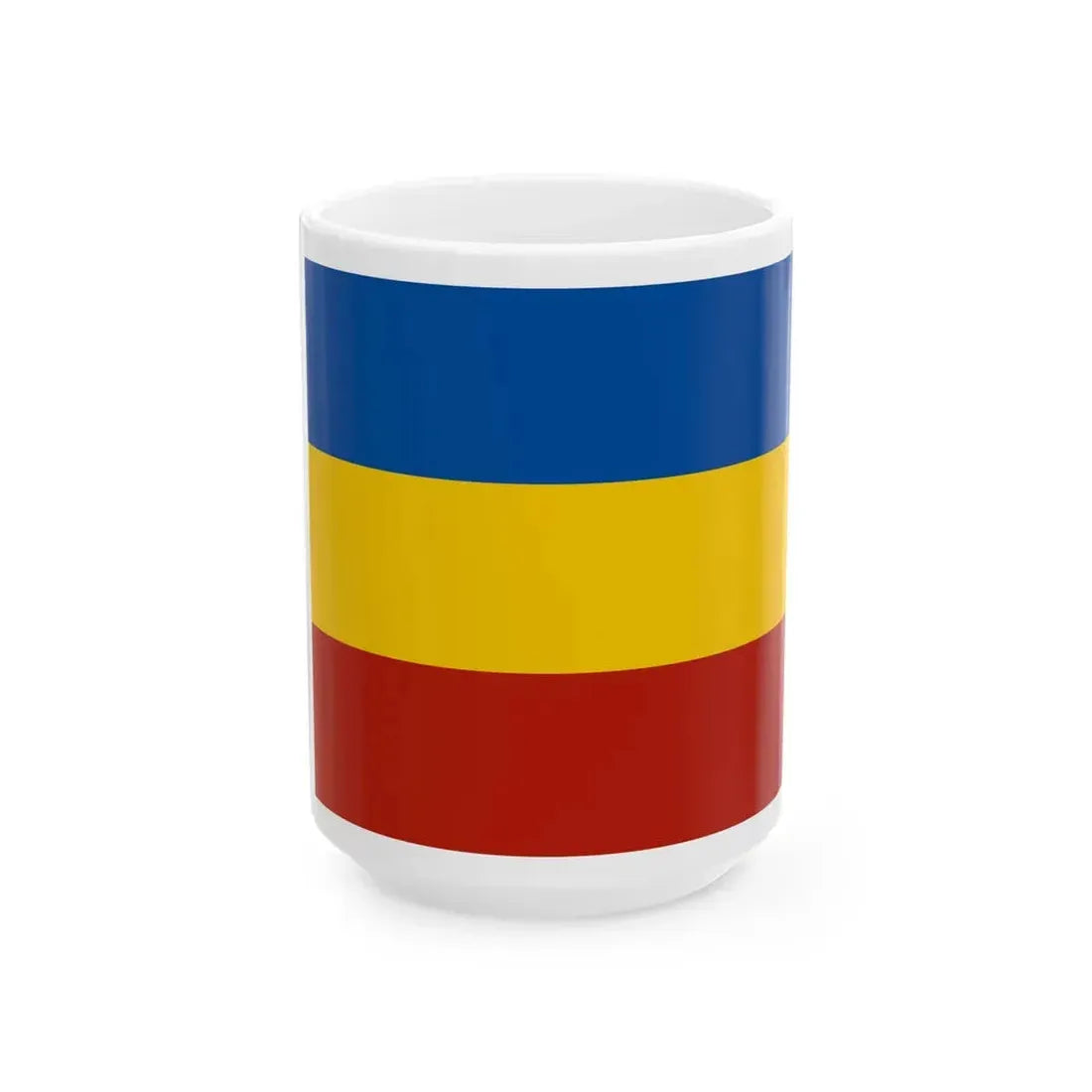 Flag of Rostov Oblast Russia - White Coffee Mug - Go Mug Yourself