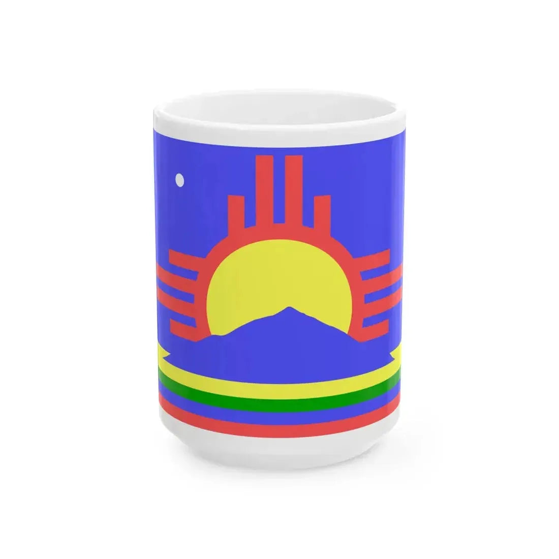 Flag of Roswell New Mexico (Mexico) White Coffee Mug 15oz - Go Mug Yourself