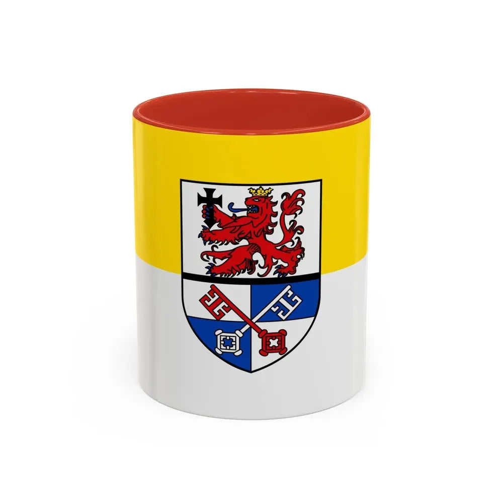 Flag of Rotenburg Germany - Accent Coffee Mug 11oz Red - Go Mug Yourself