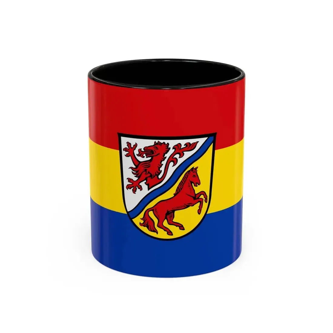 Flag of Rottal Inn Germany - Accent Coffee Mug 11oz Black - Go Mug Yourself