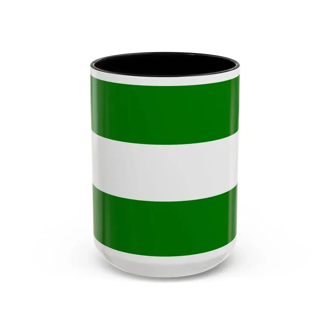 Flag of Rotterdam the second city of The Netherlands - Accent Coffee Mug 15oz Black - Go Mug Yourself