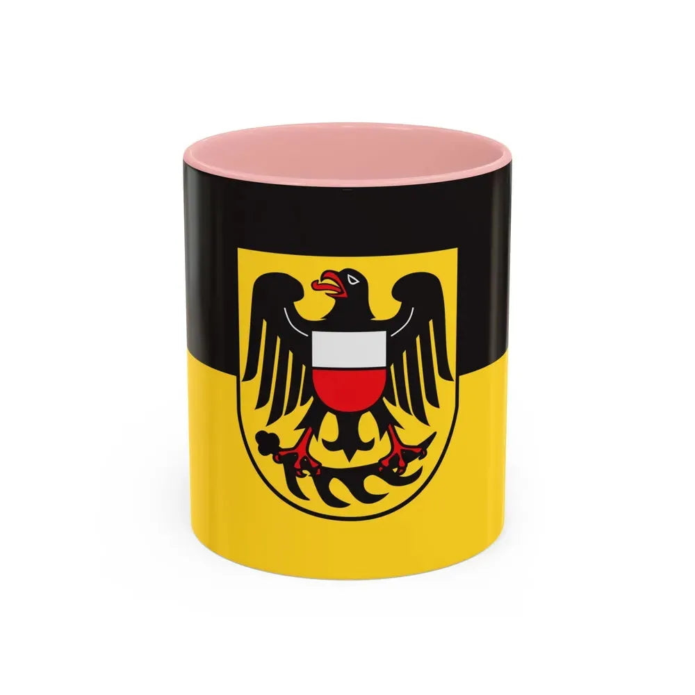 Flag of Rottweil Germany - Accent Coffee Mug 11oz Pink - Go Mug Yourself