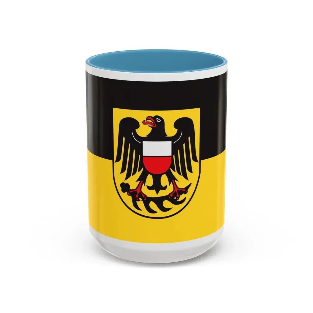 Flag of Rottweil Germany - Accent Coffee Mug 15oz Light Blue - Go Mug Yourself