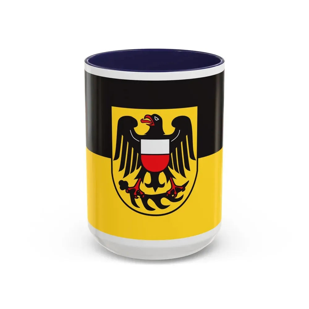 Flag of Rottweil Germany - Accent Coffee Mug 15oz Navy - Go Mug Yourself