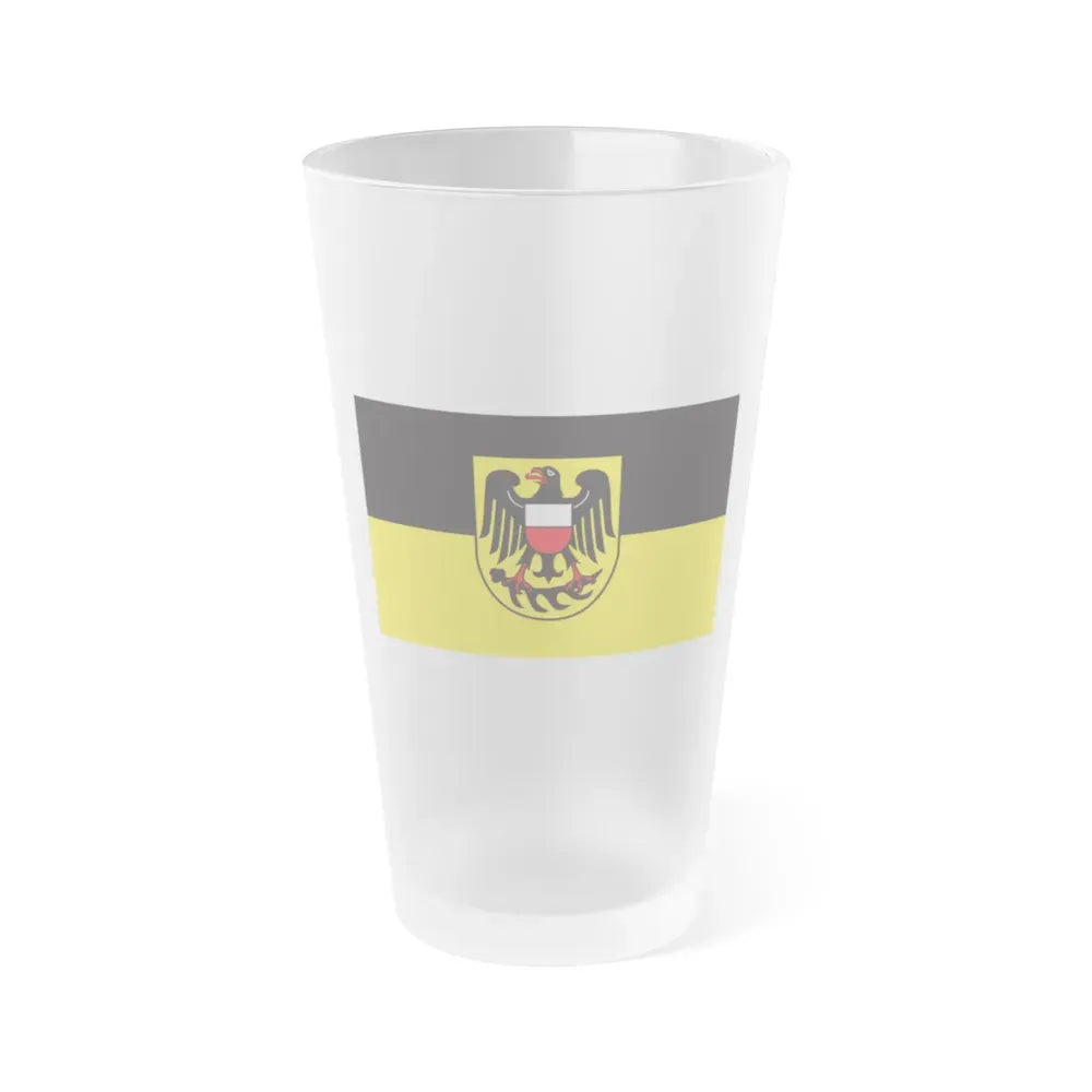 Flag of Rottweil Germany - Frosted Pint Glass 16oz 16oz Frosted - Go Mug Yourself