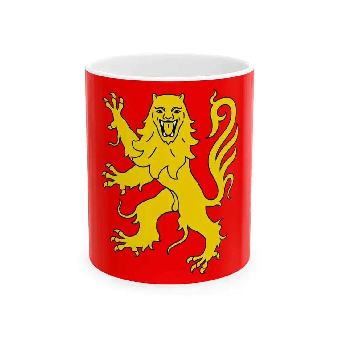 Flag of Rouergue (Belgium) White Coffee Mug 11oz - Go Mug Yourself