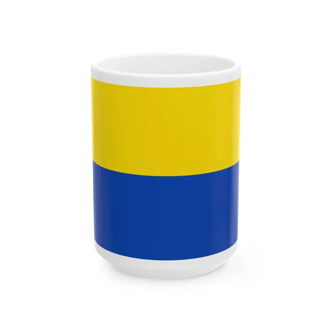 Flag of Rouvroy (Belgium) White Coffee Mug 15oz - Go Mug Yourself