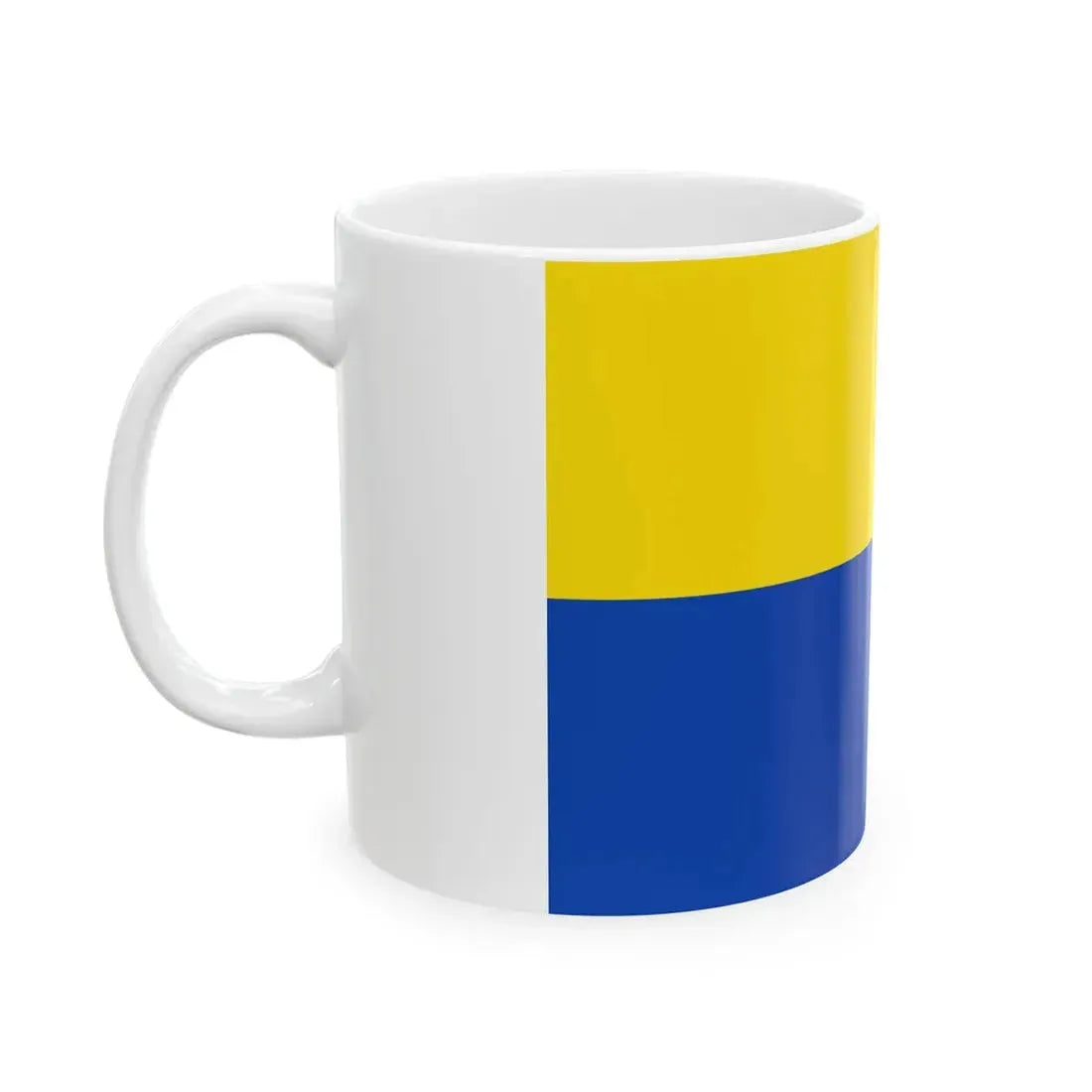 Flag of Rouvroy (Belgium) White Coffee Mug - Go Mug Yourself