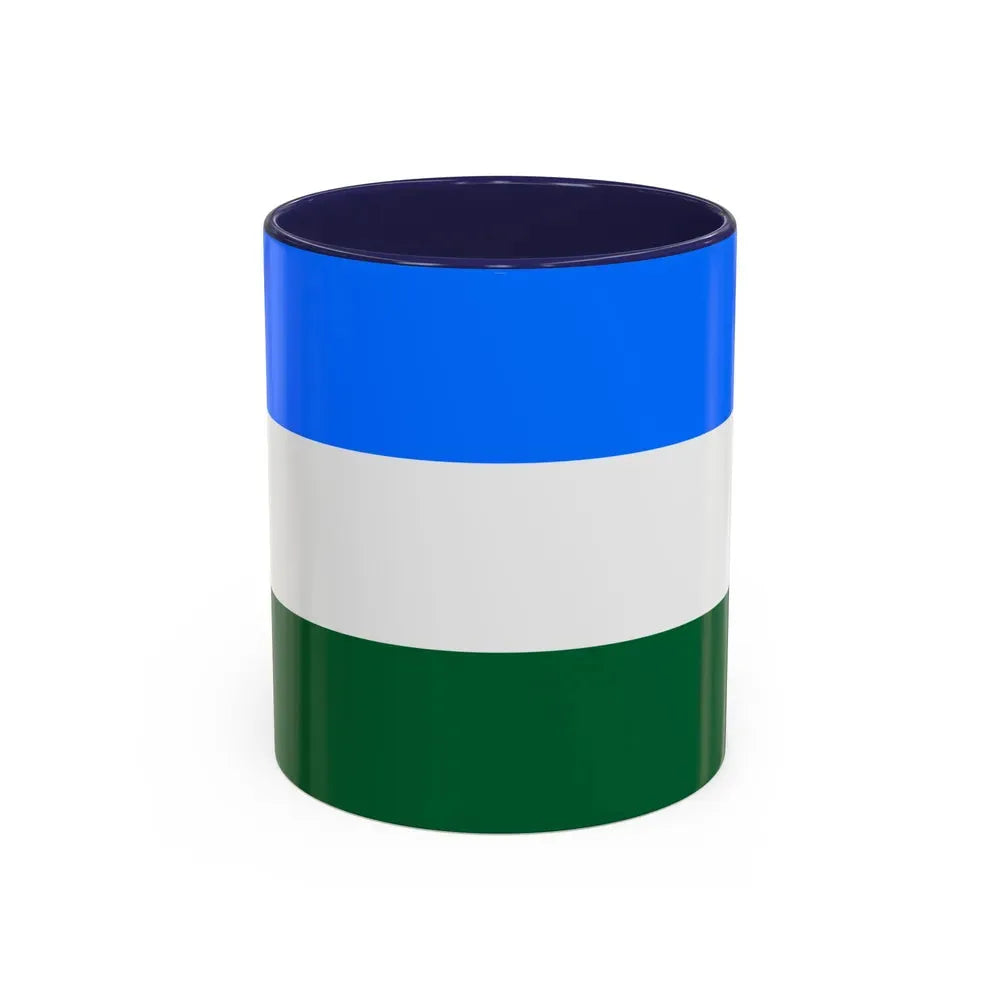 Flag of Rovigo Italy - Accent Coffee Mug 11oz Navy - Go Mug Yourself