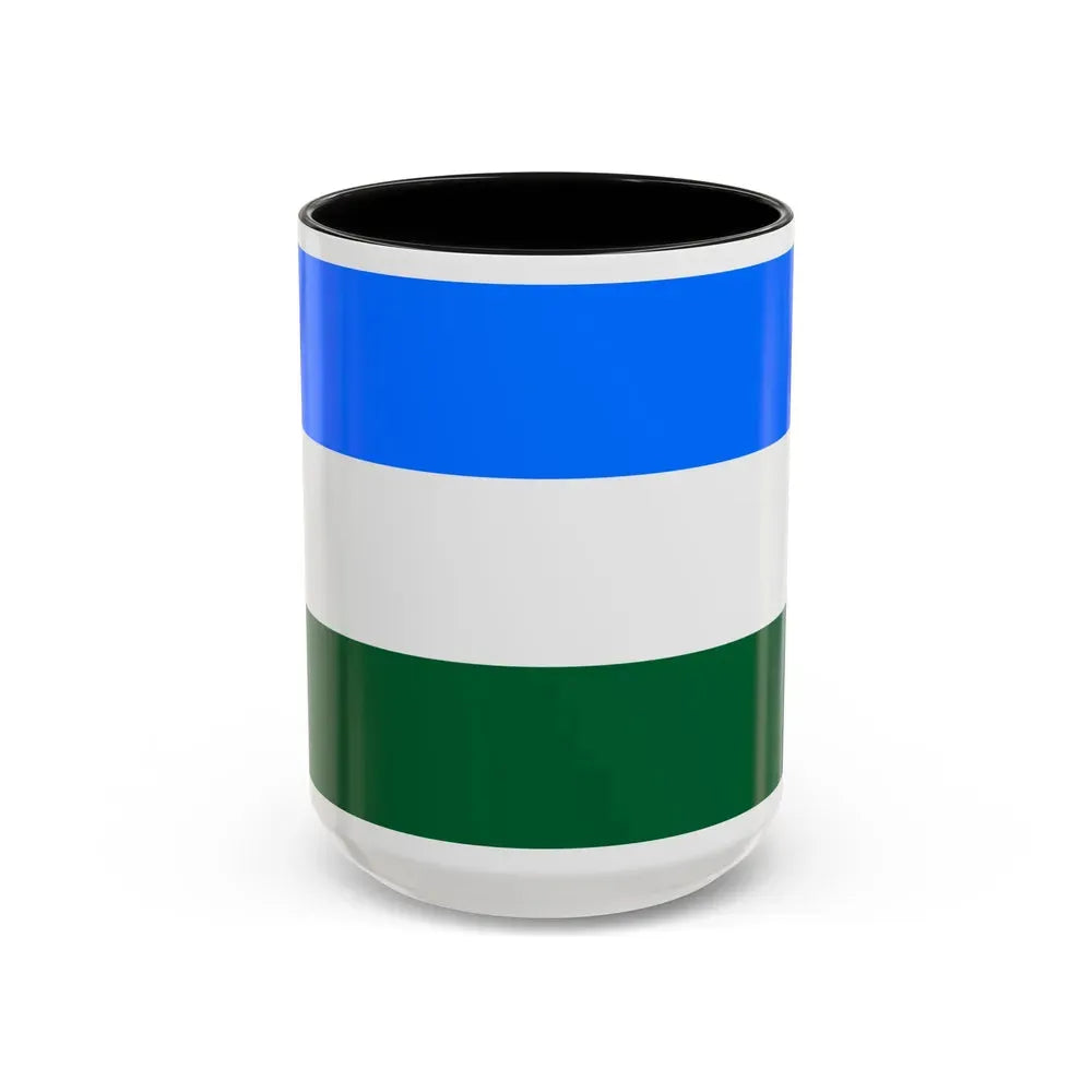 Flag of Rovigo Italy - Accent Coffee Mug 15oz Black - Go Mug Yourself