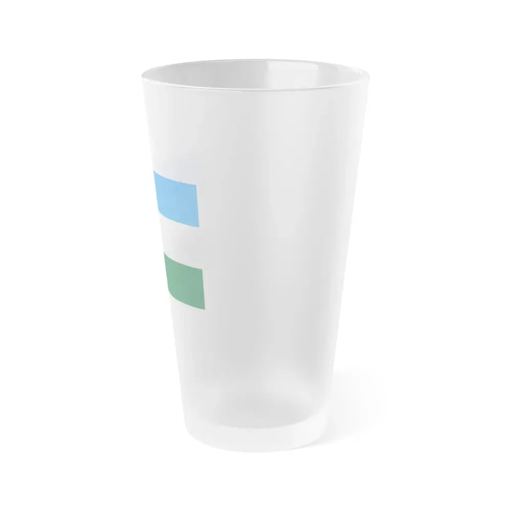 Flag of Rovigo Italy - Frosted Pint Glass 16oz - Go Mug Yourself
