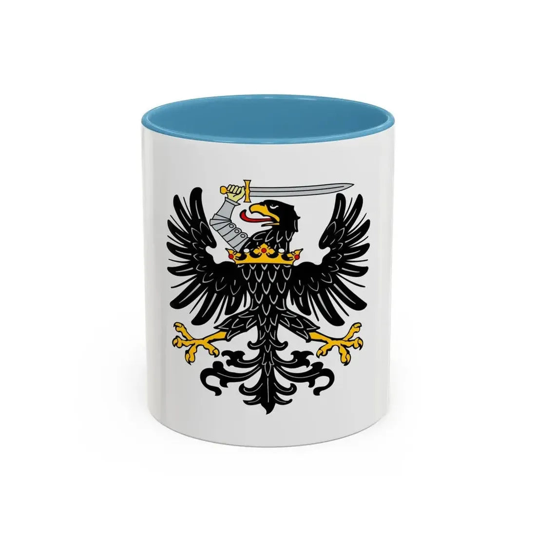Flag of Royal Prussia Germany - Accent Coffee Mug 11oz Light Blue - Go Mug Yourself
