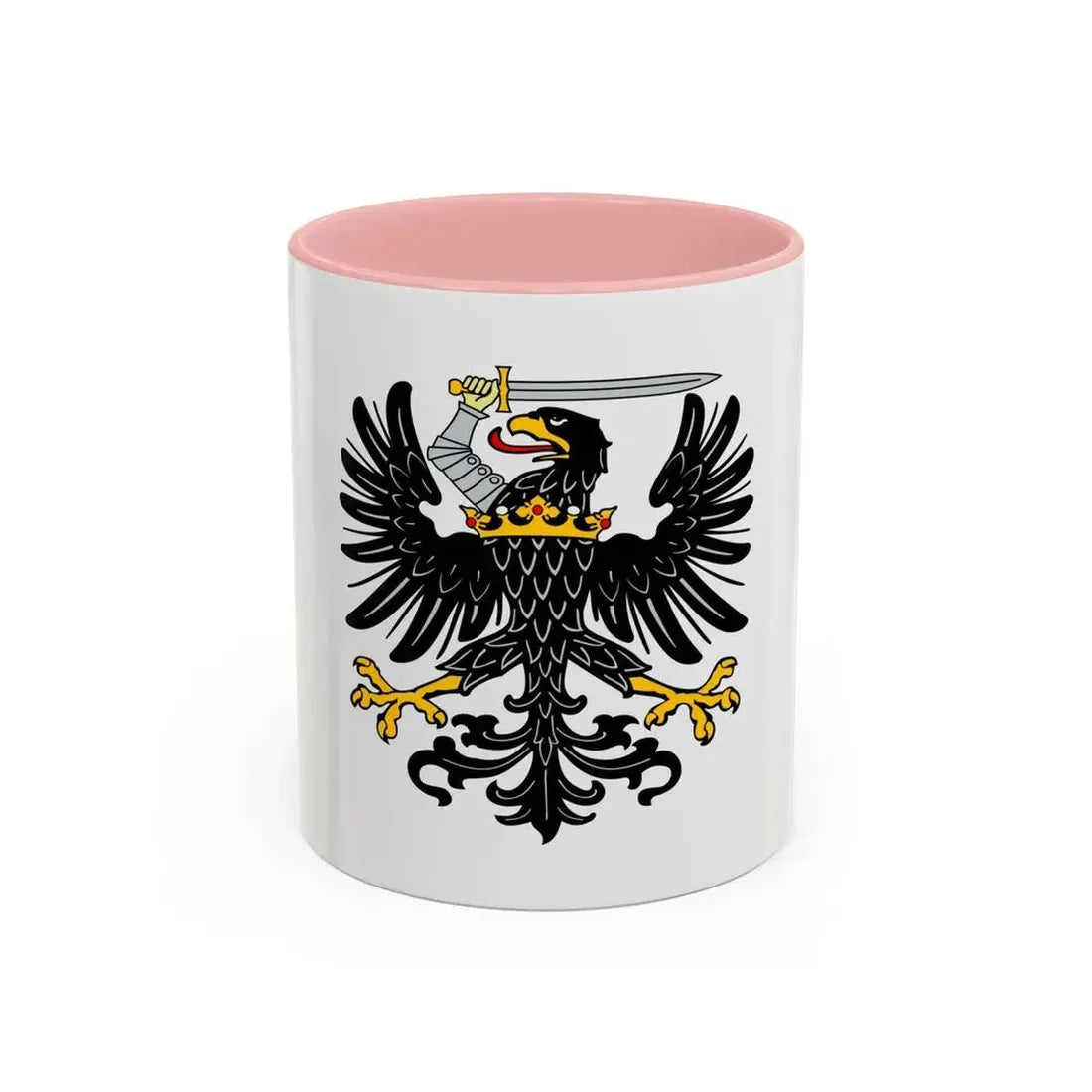 Flag of Royal Prussia Germany - Accent Coffee Mug 11oz Pink - Go Mug Yourself