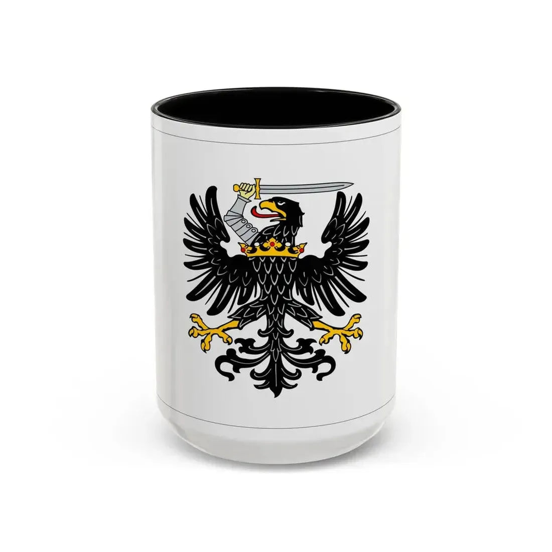 Flag of Royal Prussia Germany - Accent Coffee Mug 15oz Black - Go Mug Yourself