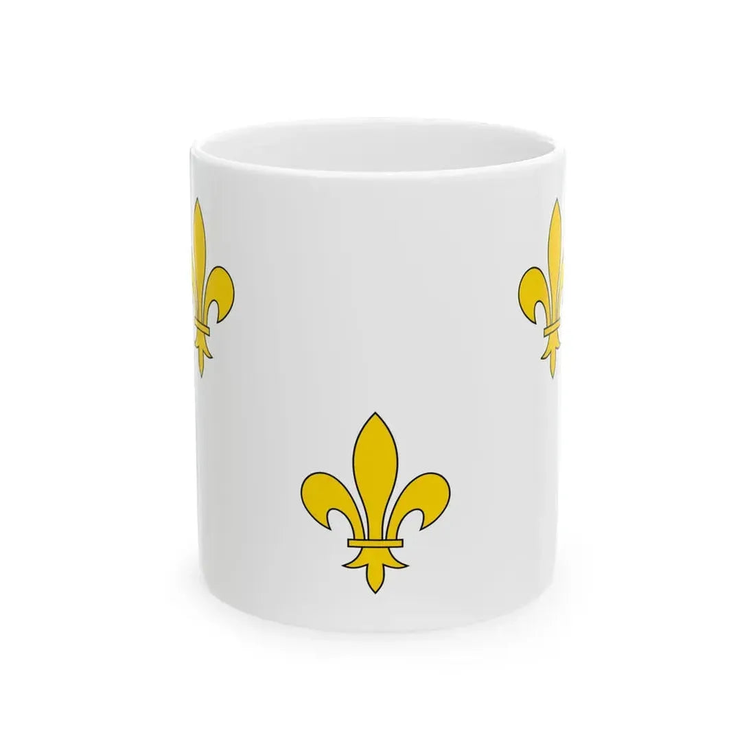 Flag of Royalist France (France) White Coffee Mug 11oz - Go Mug Yourself