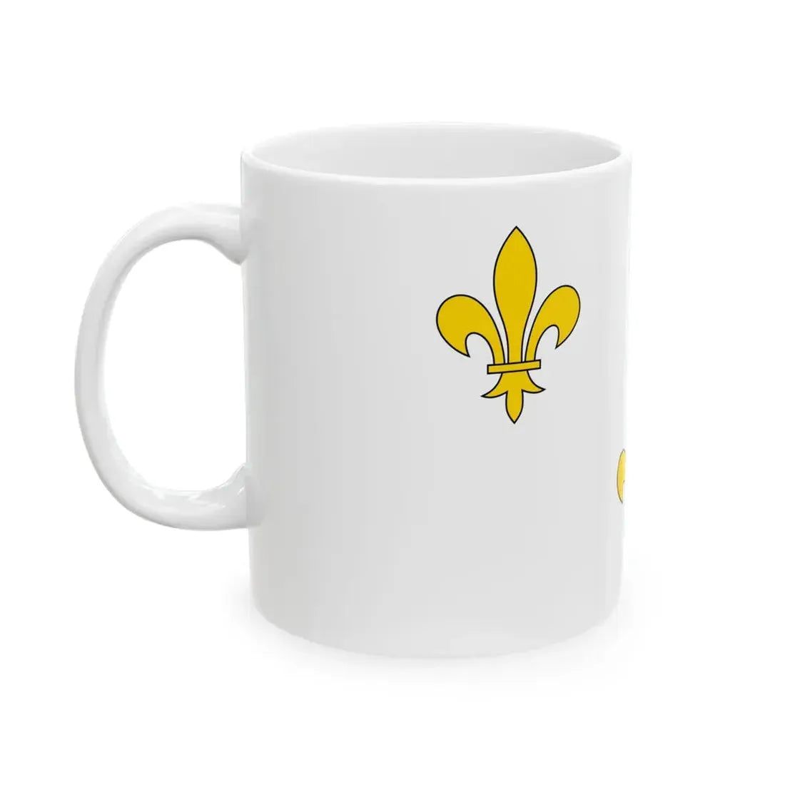 Flag of Royalist France (France) White Coffee Mug - Go Mug Yourself