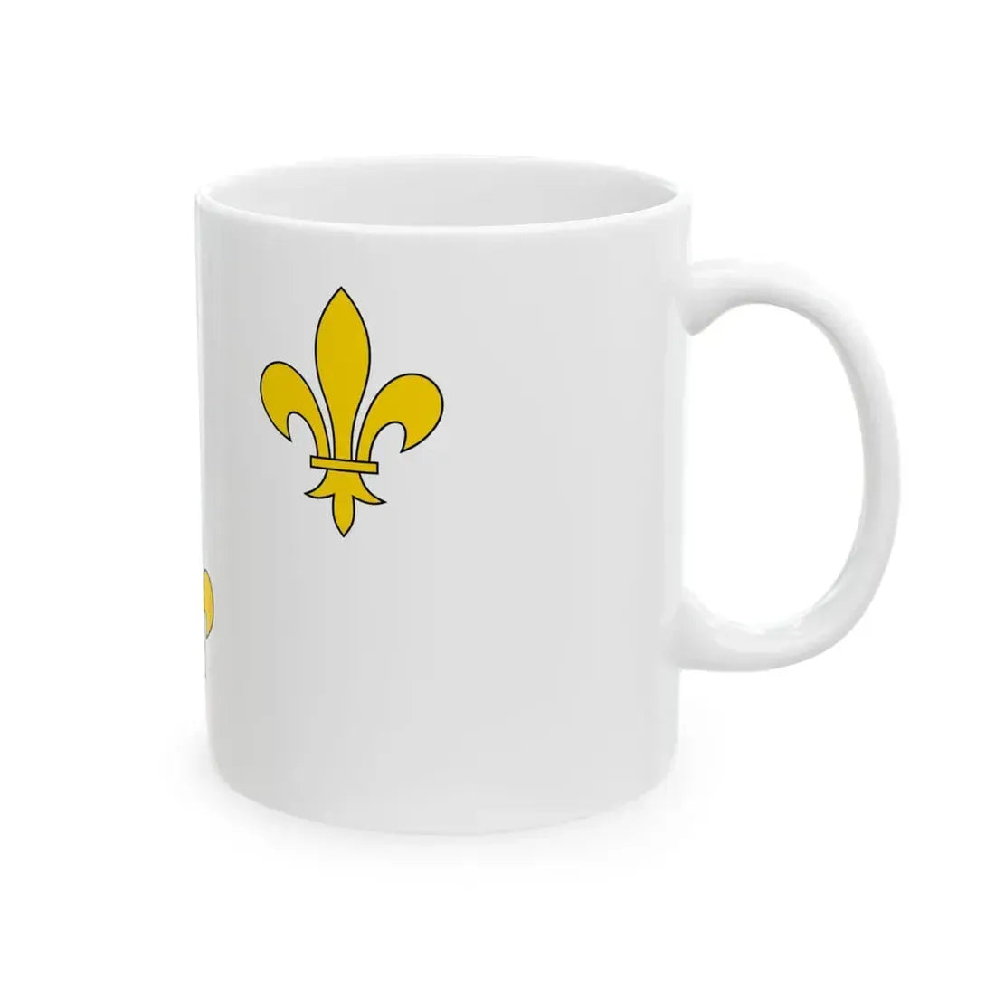Flag of Royalist France (France) White Coffee Mug - Go Mug Yourself