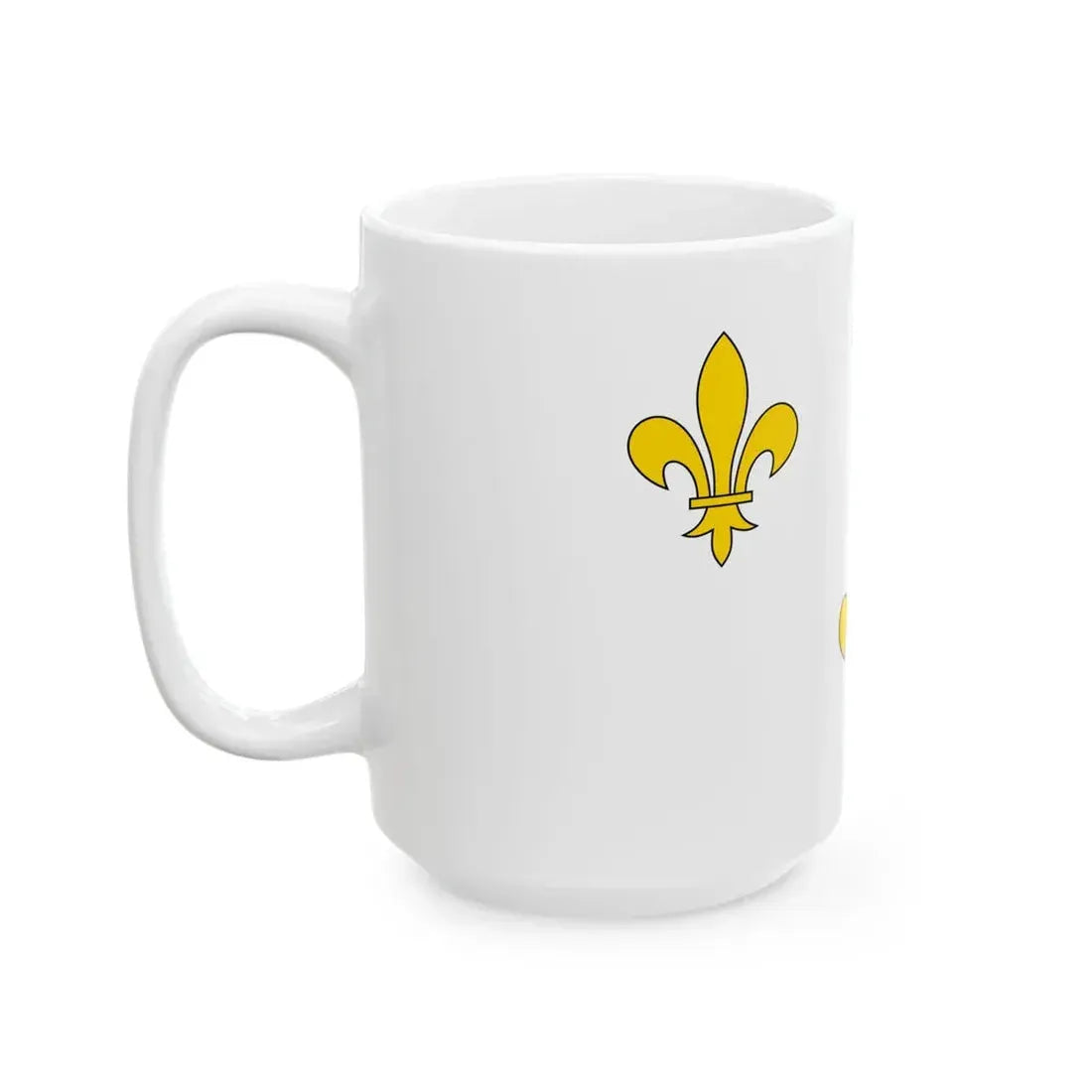Flag of Royalist France (France) White Coffee Mug - Go Mug Yourself