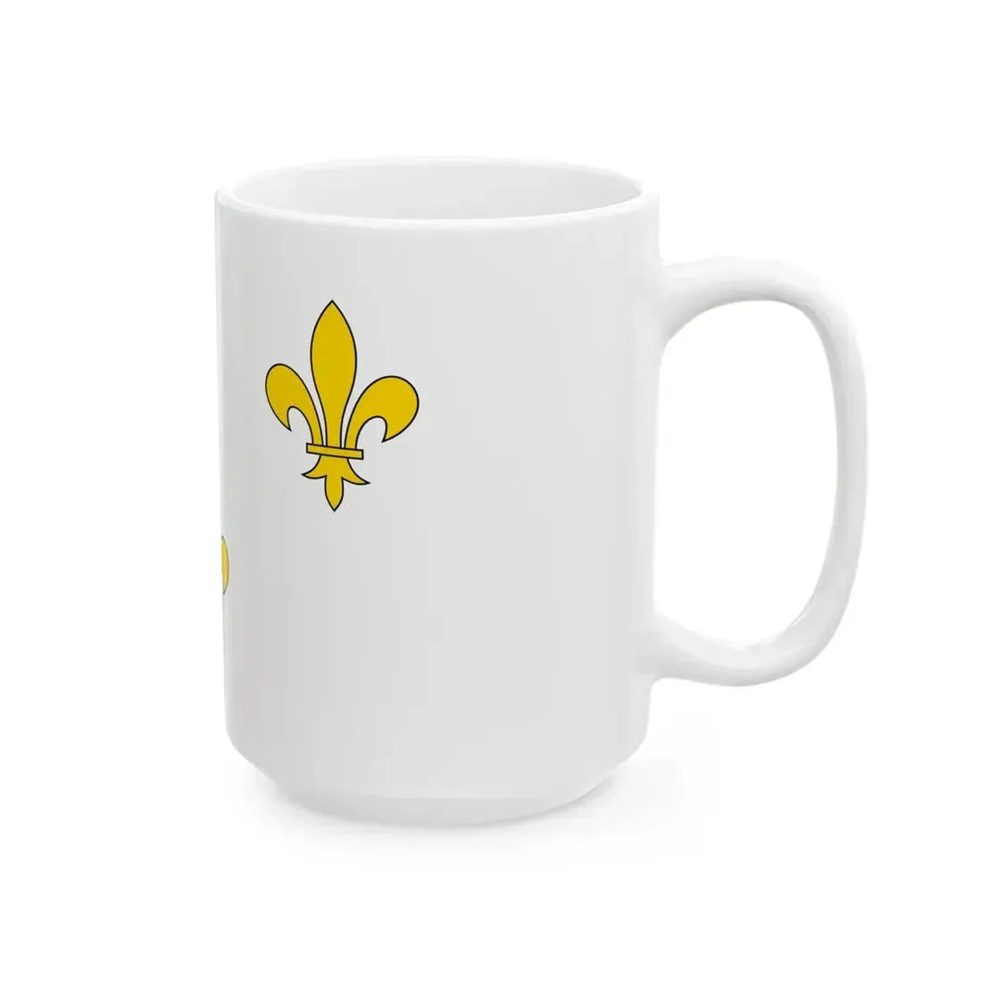 Flag of Royalist France (France) White Coffee Mug - Go Mug Yourself