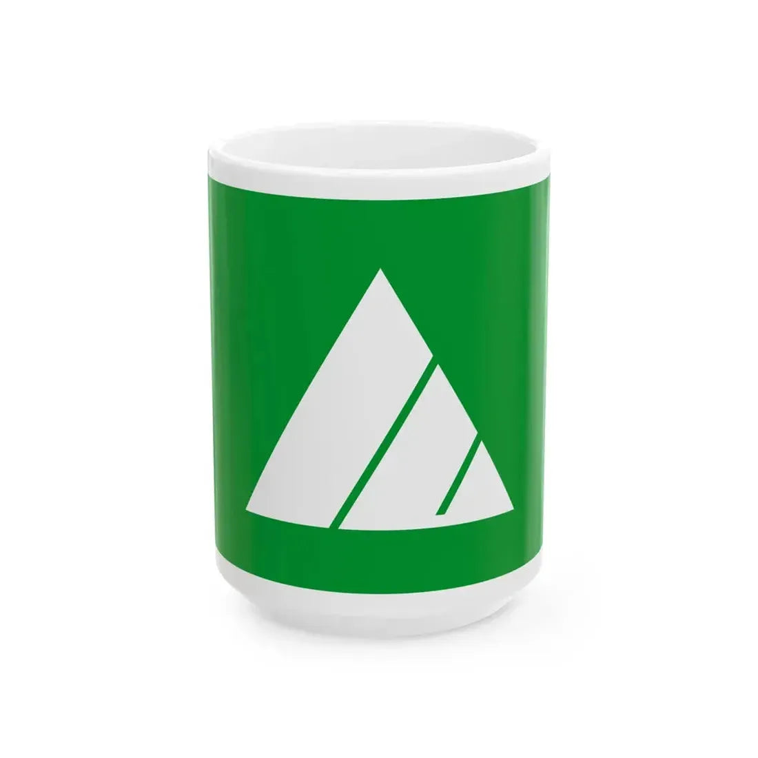 Flag of Rubeshibe Hokkaido 1964-2006 (Japan) White Coffee Mug 15oz - Go Mug Yourself