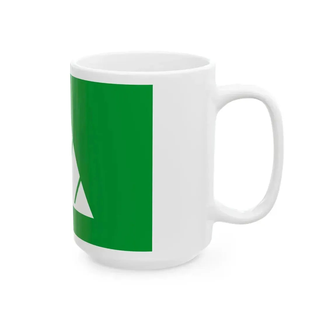 Flag of Rubeshibe Hokkaido 1964-2006 (Japan) White Coffee Mug - Go Mug Yourself
