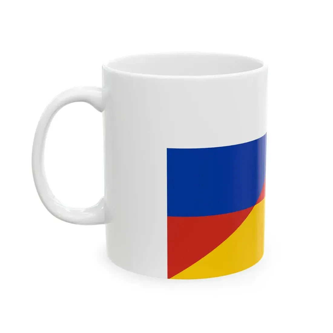 Flag of Russia and Germany (Germany) White Coffee Mug - Go Mug Yourself