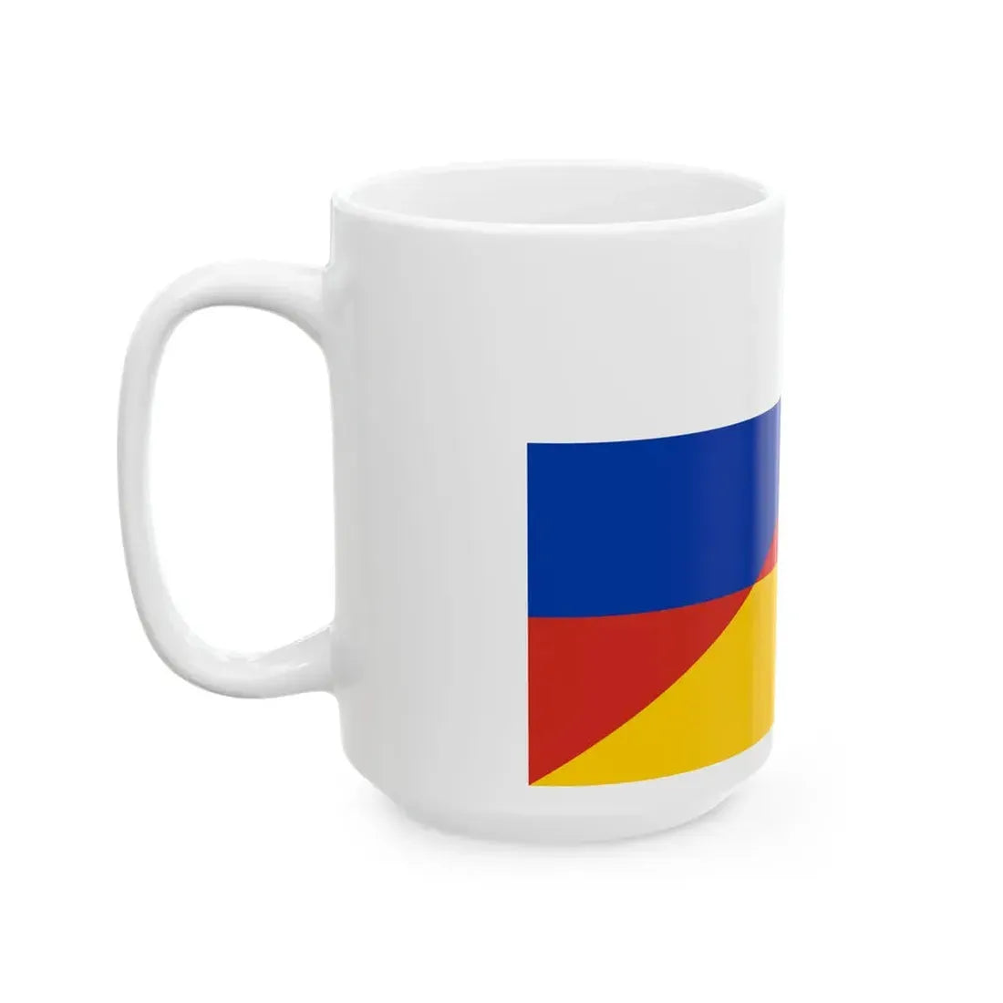 Flag of Russia and Germany (Germany) White Coffee Mug - Go Mug Yourself