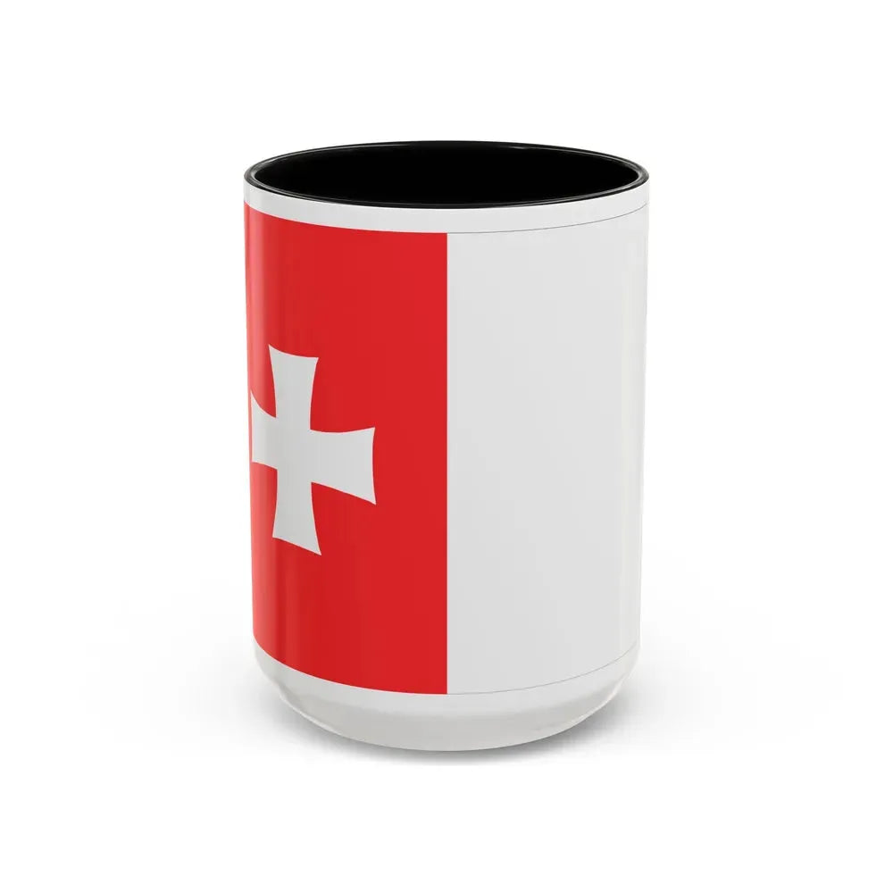 Flag of Rustavi Georgia - Accent Coffee Mug 15oz Black - Go Mug Yourself