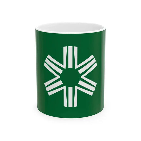 Flag of Rusutsu Hokkaido (Japan) White Coffee Mug 11oz - Go Mug Yourself