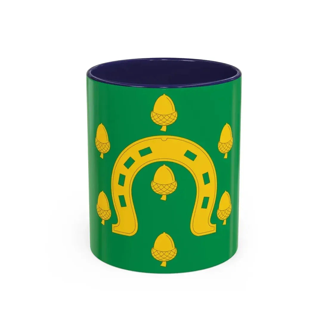 Flag of Rutland County UK - Accent Coffee Mug 11oz Navy - Go Mug Yourself